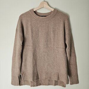Jcrew Oversized Crewneck Merino Alpaca Supersoft Yarn - 2018 - Camel - Sz XXS
